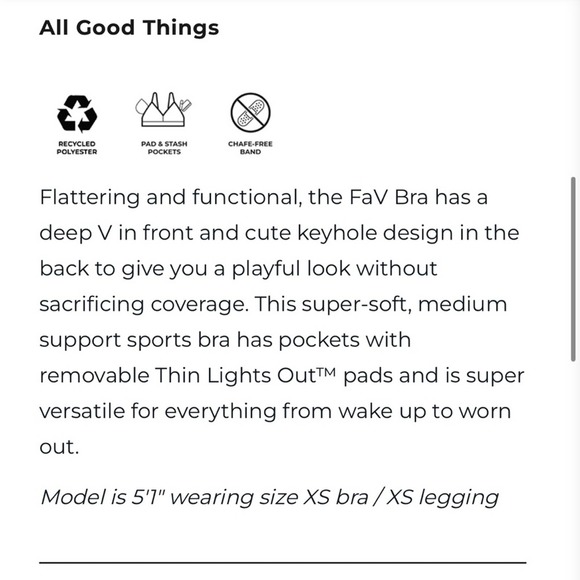 handful Women’s FaV Bra Booya Black Medium - Picture 8 of 9